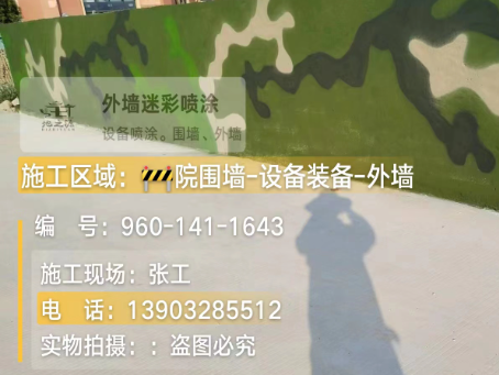 北碚 迷彩漆喷涂价格（按平方米计费）